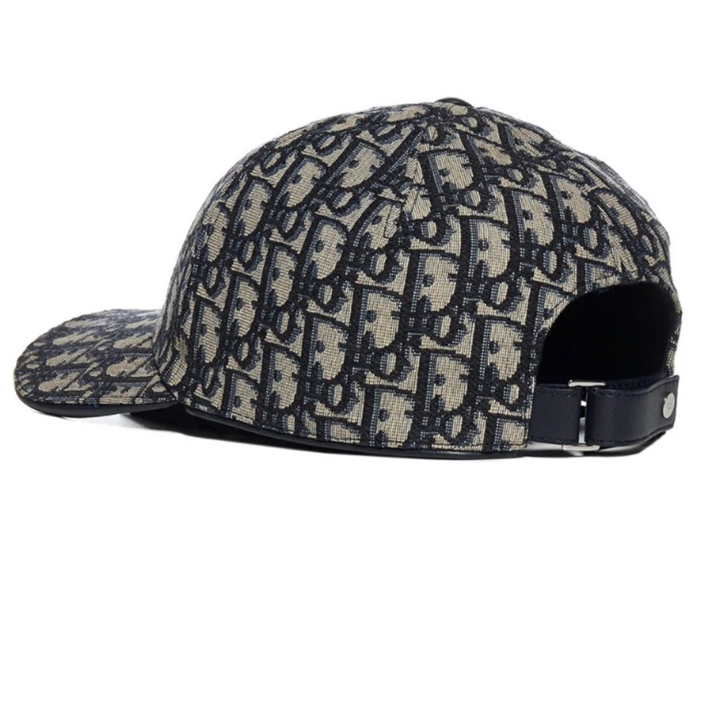 Men's Gray Dior Oblique Baseball Cap